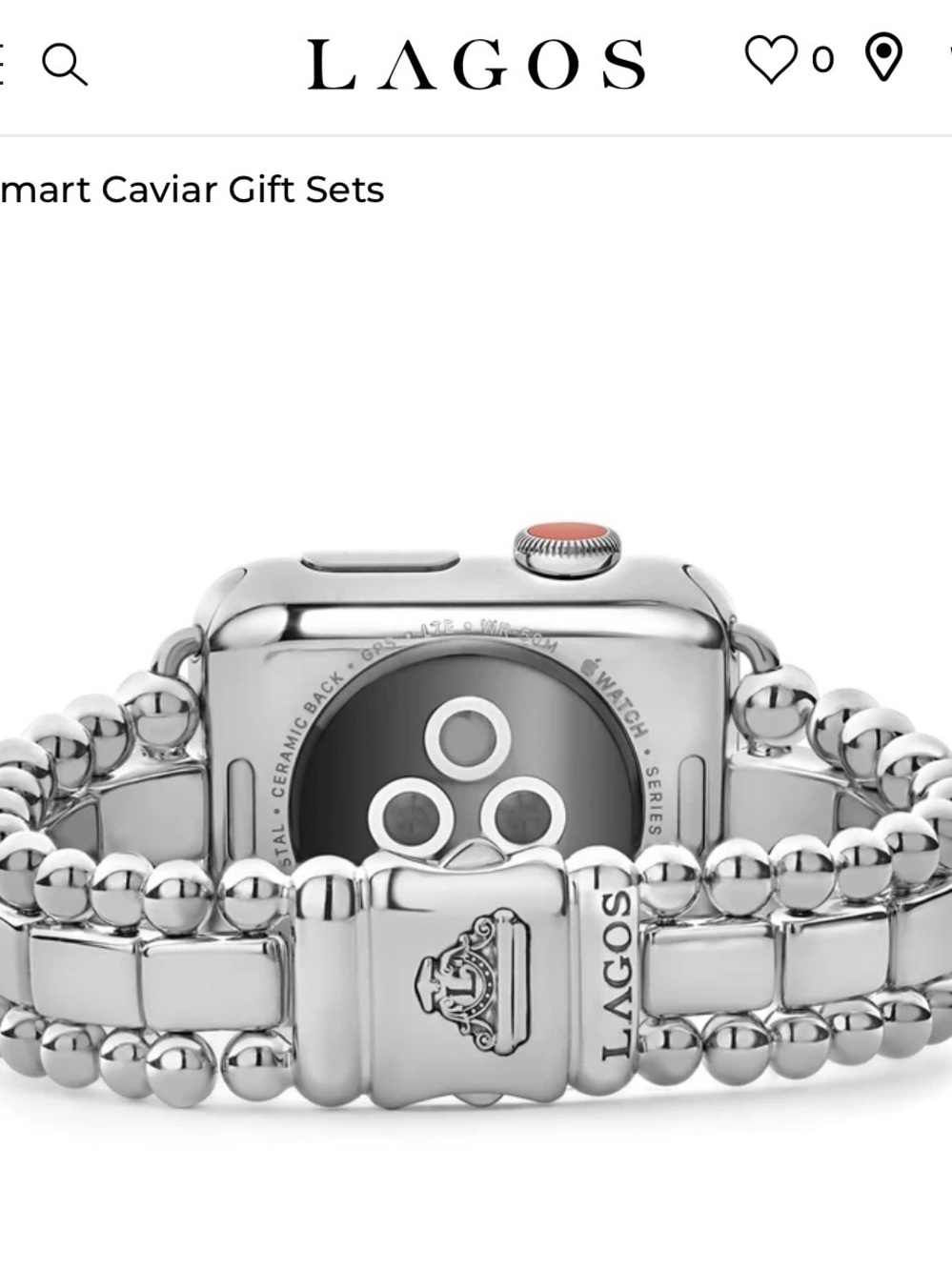 LAGOS Silver Beaded Bracelet with Silver Watch Band - Picture 5 of 7